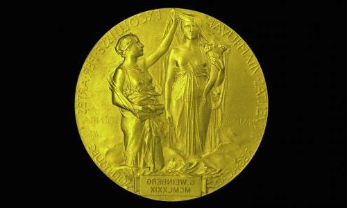 Nobel Prize medal of Steven Weinberg, winner of Nobel Prize for Physics in 1979